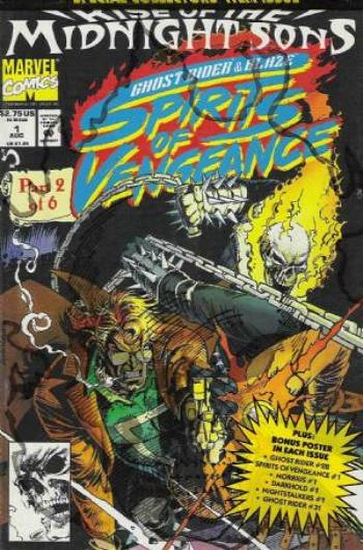 Cover of Ghost Rider/Blaze: Spirits of Vengeance (Vol 1) #1. One of 250,000 Vintage American Comics on sale from Krypton!