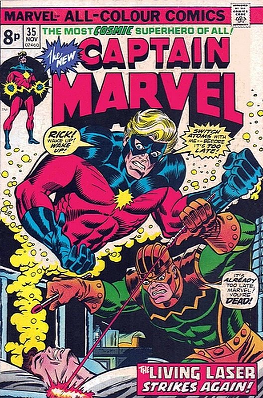 Cover of Captain Marvel (Vol 1) #35. One of 250,000 Vintage American Comics on sale from Krypton!